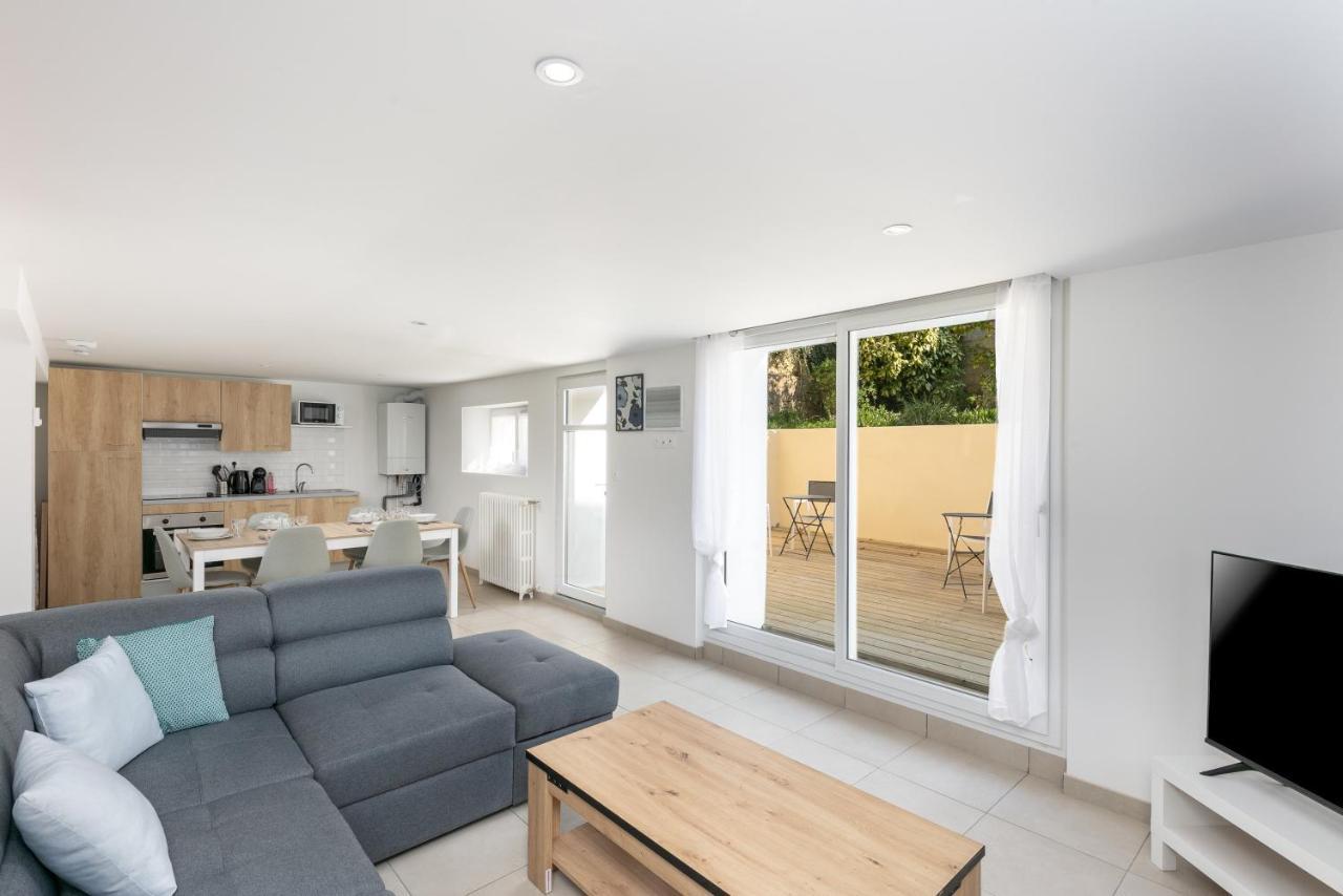 La Recouvrance : Chambre Spacieuse Avec Sdb Privative, Cuisine Et Salon Partages, Terrasse, Proche Facs Et Centre ブレスト エクステリア 写真