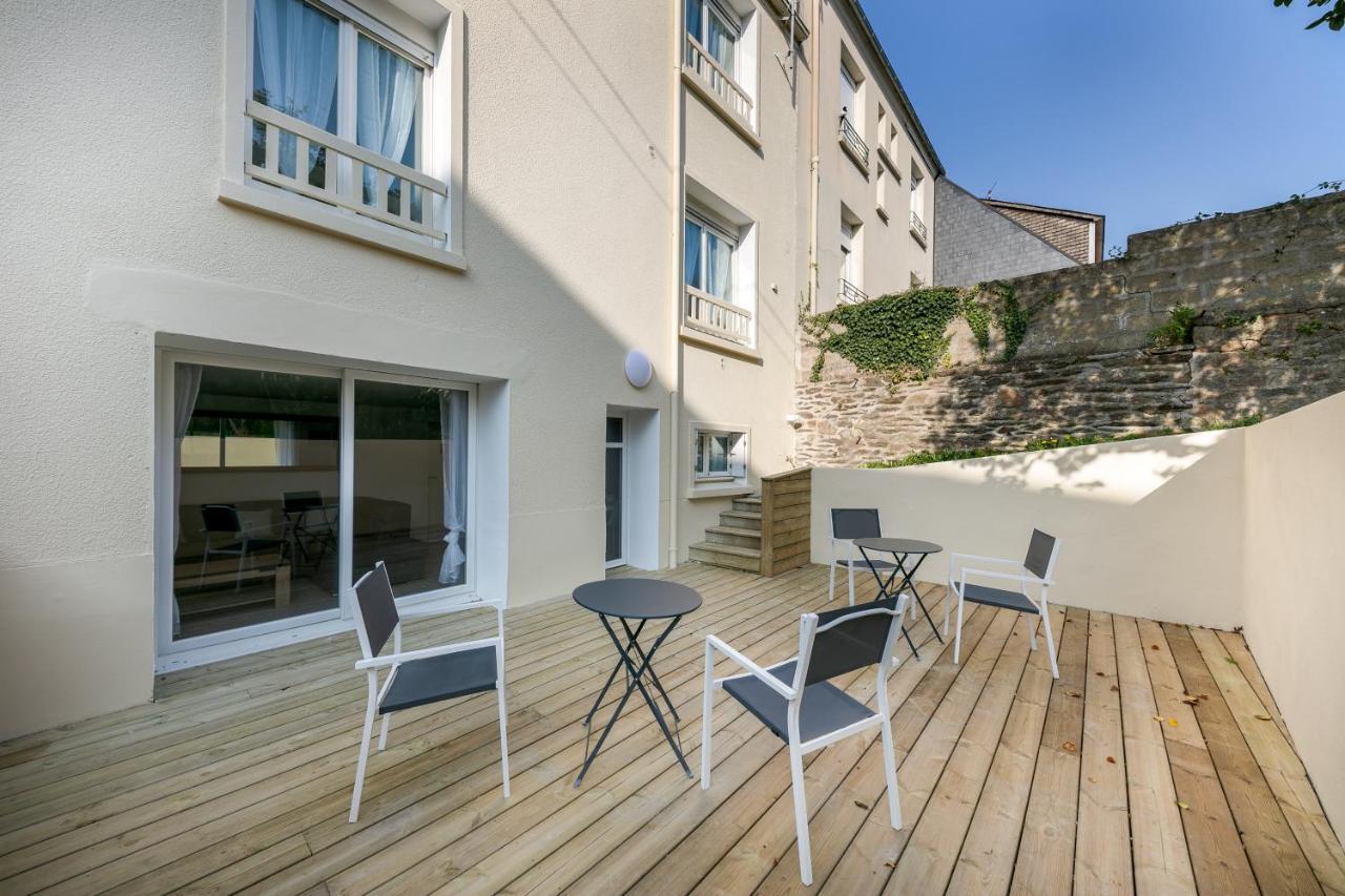 La Recouvrance : Chambre Spacieuse Avec Sdb Privative, Cuisine Et Salon Partages, Terrasse, Proche Facs Et Centre ブレスト エクステリア 写真
